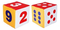 Comprar 2 Uds Dados Gigantes De Puntos De Números Coloridos Dados \u002F