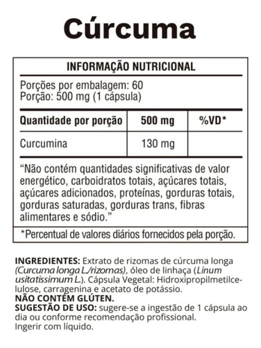 Cúrcuma (60 Caps) Ocean Drop