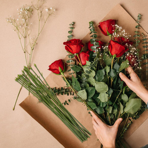 50 Unidades De Tallos De Flores Artificiales Para Hacer Tú M