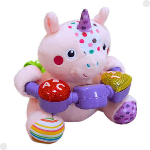 Pelúcia Unicórnio Musical Interativo 17 Cm 752un -fenix Baby