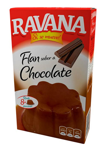 Flan  Chocolate 100 Gr Ravana Flanes Pro