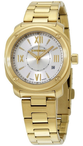 Reloj Wenger Edge Ii, Mujer, Hecho En Suiza, Dorado