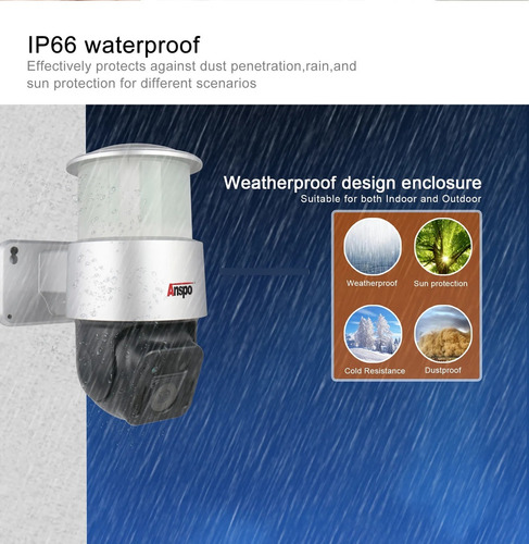 Camara De Seguridad Con Luz De Jardin 2mp Asp-ty0413-200wf
