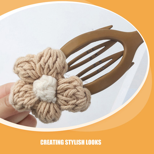 Pinzas Con Forma De Flor Para Cabello Fino Y Grueso: Punto A
