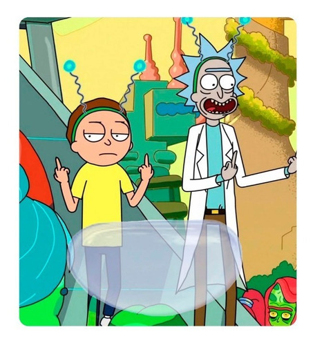 Pad Mouse Rick And Morty Ergonómico Con Gel