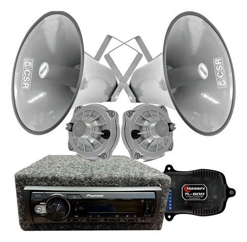 Kit De Som Completo Para Divulgação Externa Moto / Carro