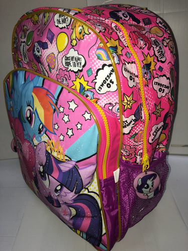 Imagen 2 de 6 de Mochila 16 Espalda Pony Wabro Duendesyprincesas