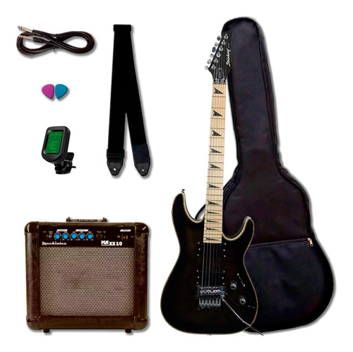 Guitarra Strinberg Sgs250 Sgs-250 Tbk Kit Com Amp