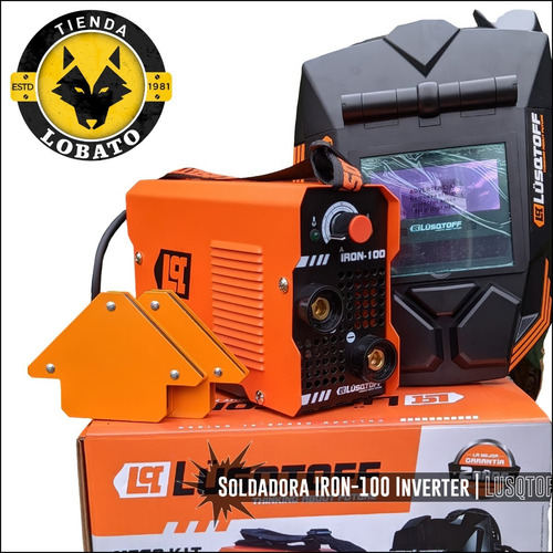 Soldadora Inverter Lüsqtoff Iron-100 Naranja 50hz/60hz 220v