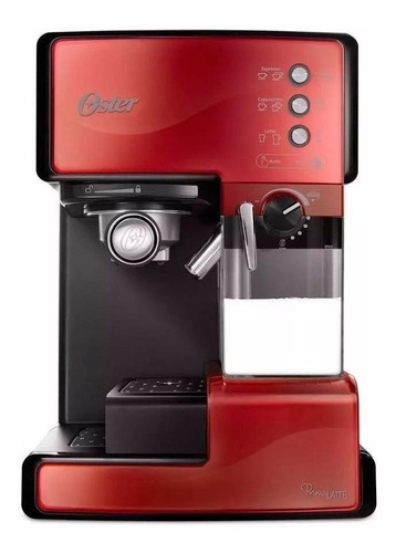 Cafetera Oster PrimaLatte BVSTEM6601 automática roja expreso 127V