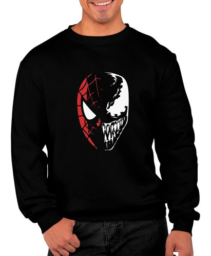 Poleron Cuello Redondo Venom Vs Spiderman Superheroe Moda Hombre