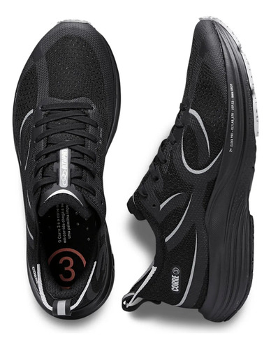 Zapatilla Running Hombre Corre 3 Negro