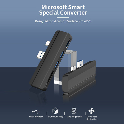 Adaptador Universal Usb Hub Usb 3.0 Para Surface Pro 3 5 .