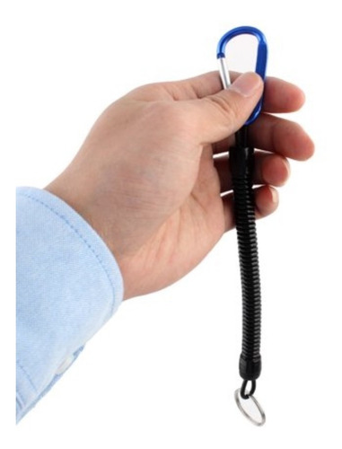 Imagen 9 de 9 de Cable Retráctil Extensible Mosqueton Pesca Bogagrip Pinzas