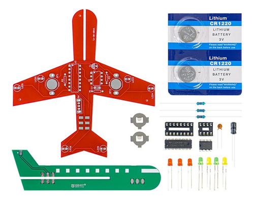 Lámpara De Flujo Cd4017 Con Circuito De Flash Para Aviones P