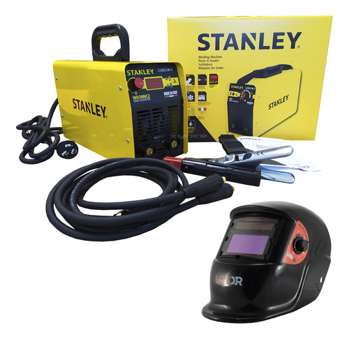 Soldadora Stanley Italiana Wd200ic2 Inverter 200a + Mascara