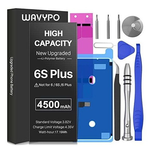 Bateria Wavypo iPhone 6s Plus, [4500 Mah] Alta Capacidad N