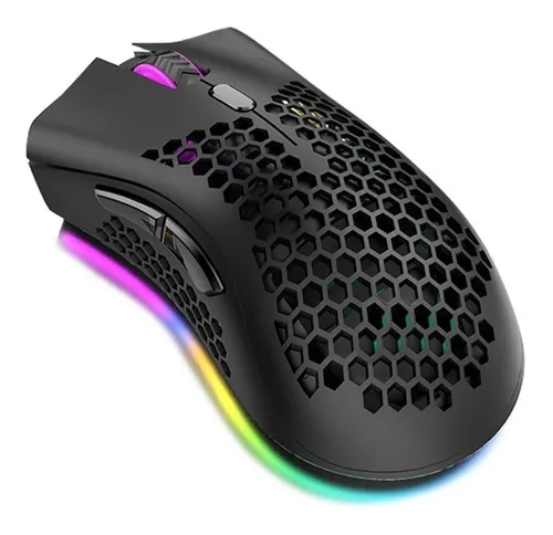 comprar Mouse Gamer Óptico Jogo Led Rgb 7200 Dpi 7 Botões Macro Knup