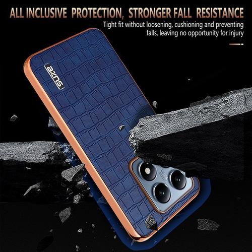 Funda Anticaída Textura Cocodrilo Para Xiaomi 14t Pro