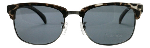 Lentes Nautica Tortoise N3610sp-045-53 Espejo Gris Oscuro Gris Oscuro Café Café