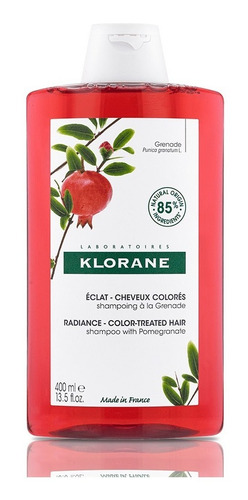 Shampoo Klorane Granada en frasco de 400mL por 1 unidad