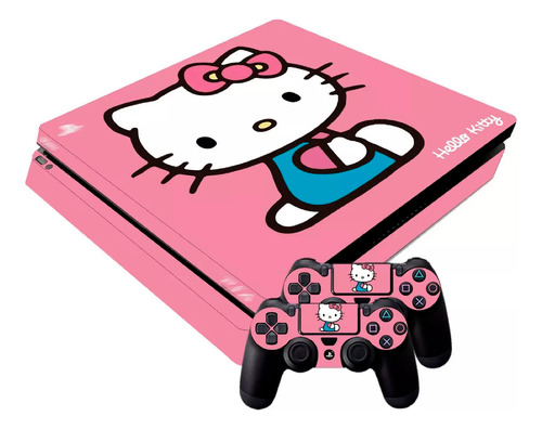 Skin Ps4 Hello Kitty Para Consola Mando Barlights