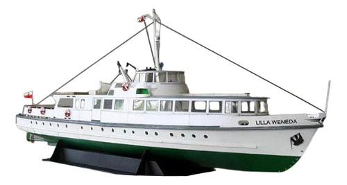 3d 1/100 Lilla Weneda Coast Ferry Modelo De Barco De Papel