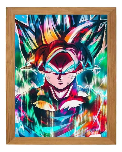 Pintura De Diamantes 5d Diy Goku Colorido Arte Dragon Ball