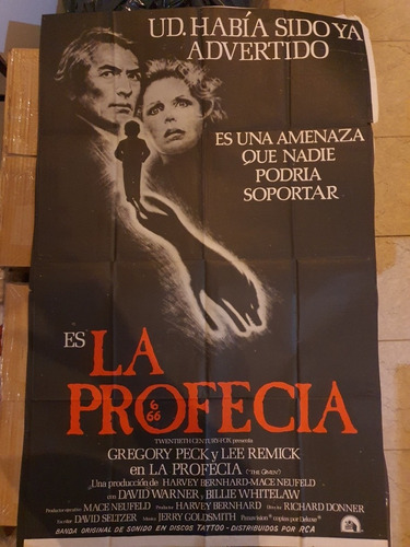 1 Afiche Antiguo De Cine Original- La Profecia -oferta 254