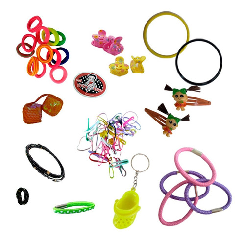 Imagem 3 de 3 de Kit Acessórios Para Menina Com 100 Peças