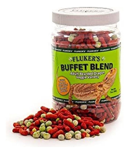 Fluker's Buffet Blend Adulto Barbudo Dragon Veggie Varied