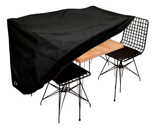 Cobertor Impermeable Mesa Rectangular Exterior Con 4 Sillas