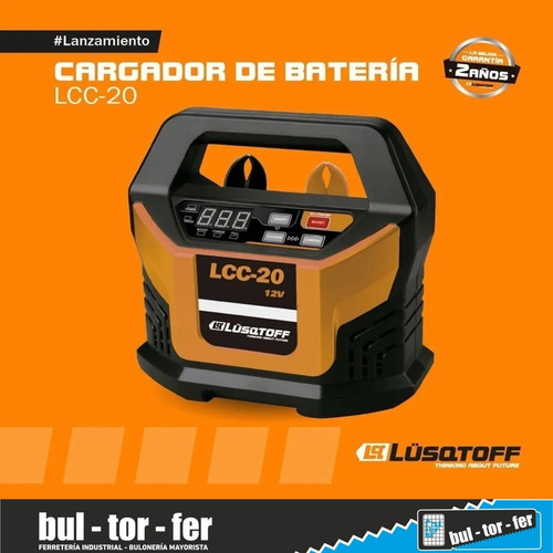 Imagen 3 de 7 de Cargador De Bateria 20a Lusqtoff 12v Lcc20