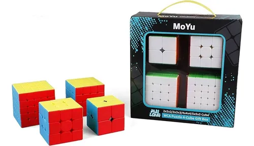 comprar Box Cubo Mágico Original 2x2 + 3x3 + 4x4 + 5x5 Profissional