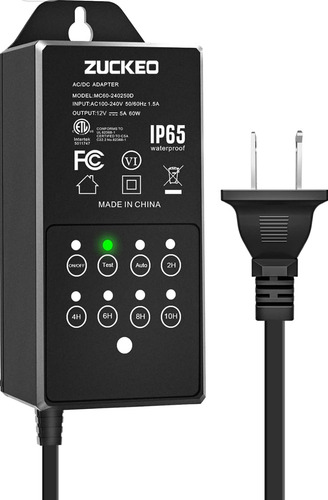 Zuckeo Transformador Voltaje De 110-220v. A 12v Exteriores