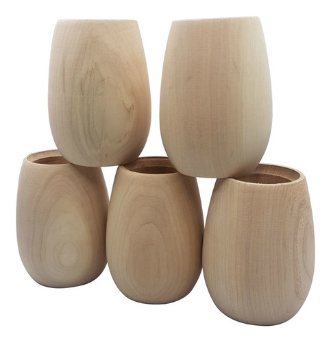 Combo Mate De Madera Premium Para Pintar Patagonica Huevito