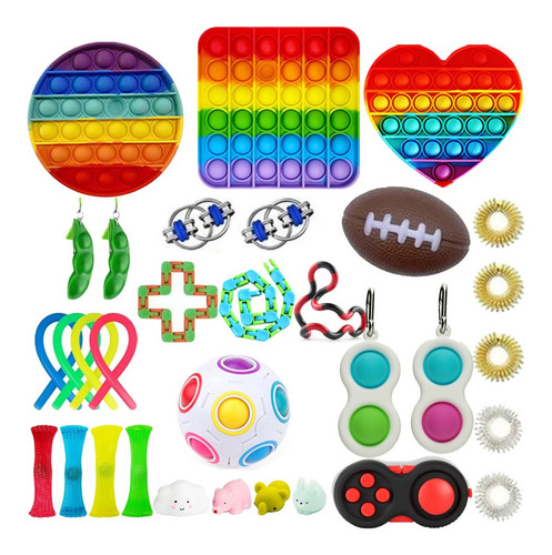 Imagen 1 de 10 de 48 Top Fidget Toy Pack Anti Estrés Set | Fidget Toys