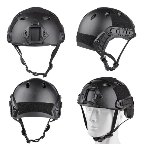 Casco Airsoft Vpzenar Airsoft Integral Negro Con Gafas