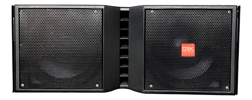 Bafle Aéreo Line Array Qrx Audio® Bull212 Tiro Largo Color Negro
