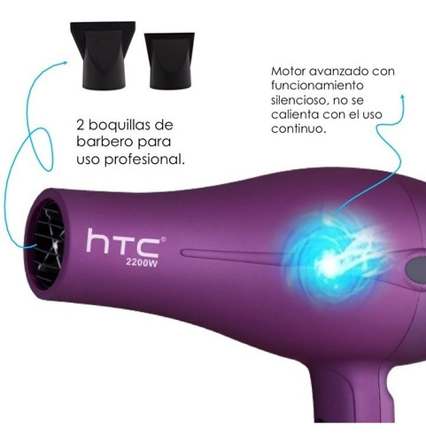 Secadora Cabello Profesional Htc Expert Plus Uso Rudo