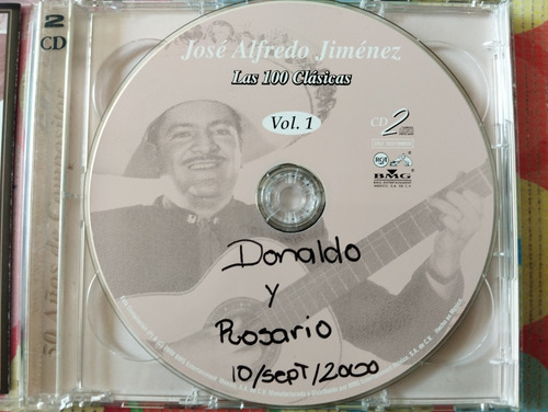 José Alfredo Jiménez 2 Cd Las 100 Clásicas V (Usado)
