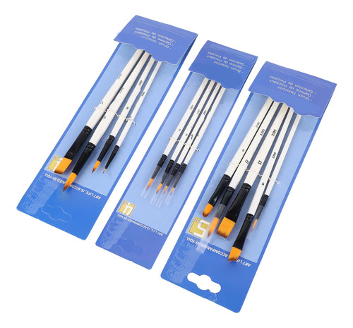 Juego De Brochas De Nailon Para El Cabello, 13 Piezas, Acríl