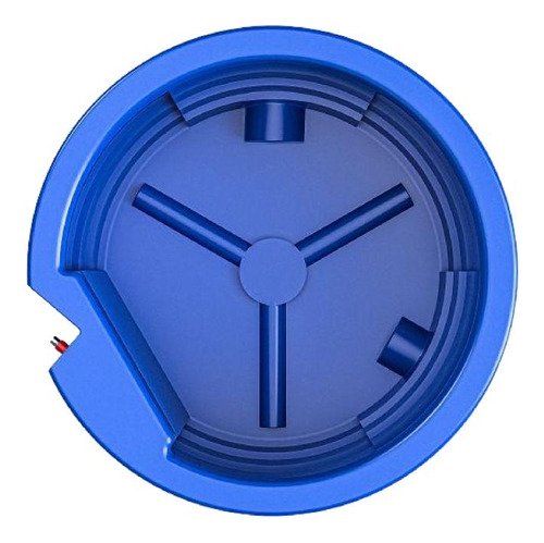 Kit de 2 bebederos para ganado, 500 l, color azul