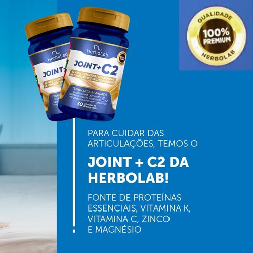 Joint + C2 - Colágeno Tipo 2 + Vitaminas K C M Em Cápsulas