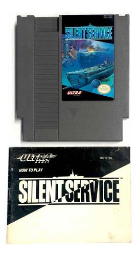 Silent Service - Juego Y Manual Original Nintendo Nes