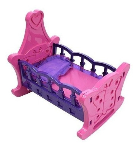 Cama Cuna Juguete Para Muñecas Niñas Infantil En Plástico 