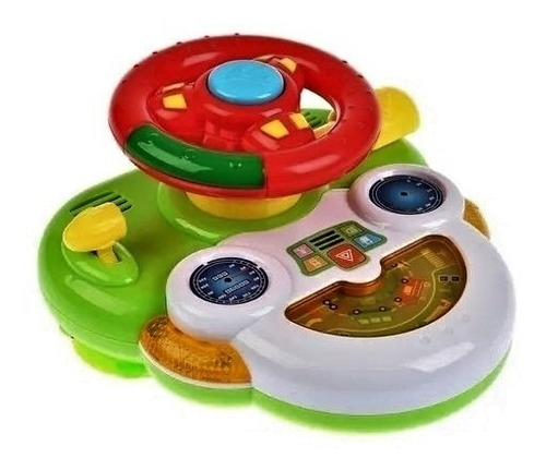 Imagen 2 de 4 de Mini Volante Didáctico Bebe Luces Sonidos