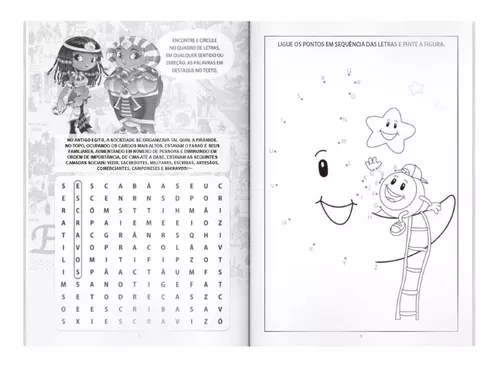 Livro Infantil 505 Atividades - Jogos Colorir Lógica Escrever