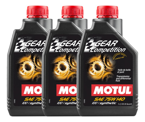 Motul Aceite Transmision Gear Competition 75w140 3lt