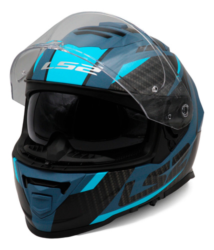 Casco Cerrado Storm 2 Racer Azul Ls2 Original Ff800 Ff 800